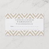 Visitekaartjes van Chevron Author Writer (Achterkant)