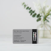 Visitekaartjes van chiropractor (Staand voorkant)