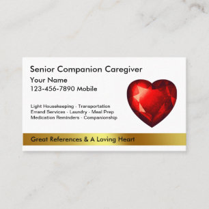 Visitekaartjes van Classy Caregiver