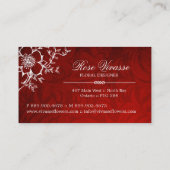 Visitekaartjes van Classy Floral (Achterkant)