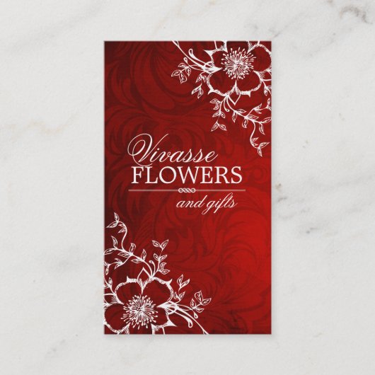 Visitekaartjes van Classy Floral (Voorkant)