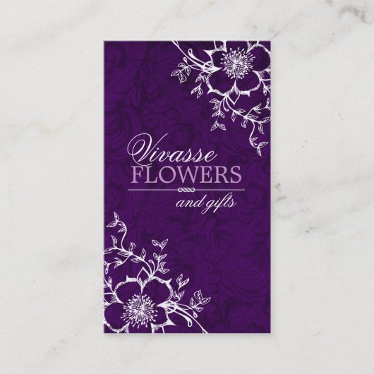 Visitekaartjes van Classy Floral (Voorkant)