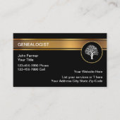 Visitekaartjes van Classy Genealogist (Voorkant)