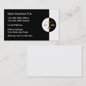 Visitekaartjes van Classy Law Scale Attorney (Voorkant / Achterkant)