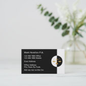 Visitekaartjes van Classy Law Scale Attorney (Staand voorkant)