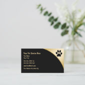 Visitekaartjes van Classy Pet (Staand voorkant)