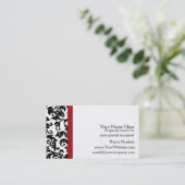 Visitekaartjes van Damask Wedding Planner (Staand voorkant)