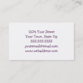 Visitekaartjes van de Birthday Cake (Achterkant)