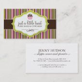 Visitekaartjes van de Cake Ball (Voorkant / Achterkant)