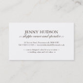 Visitekaartjes van de Cake Ball (Achterkant)