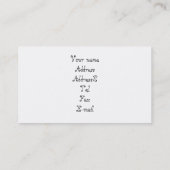 Visitekaartjes van de Cheerleader boxer (Achterkant)