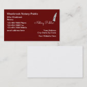 Visitekaartjes van de classy Noteerbare openbare d (Voorkant / Achterkant)