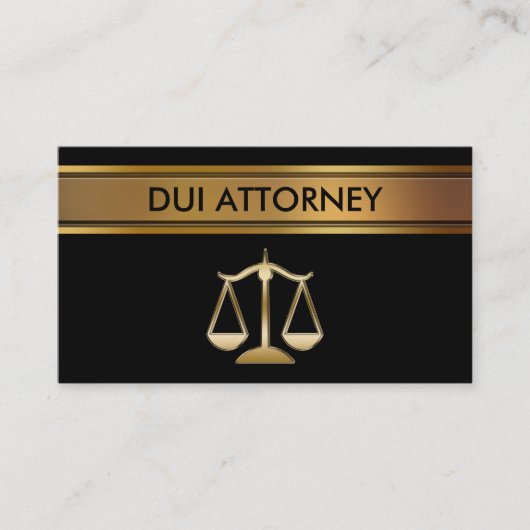 VISITEKAARTJES van de DUI Attorney (Voorkant)