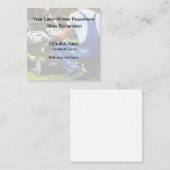 Visitekaartjes van de gazonmaaierreparatieservice (Voorkant / Achterkant)