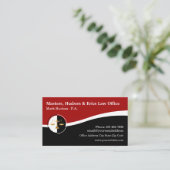 Visitekaartjes van de Kantoor van beroepsrecht (Staand voorkant)