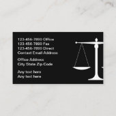 Visitekaartjes van de procureur-generaal van de ve (Achterkant)