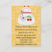 Visitekaartjes van de rode en gele kersen (Achterkant)