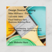 Visitekaartjes van de schilder van het koelhuis (Voorkant)