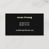 Visitekaartjes van de veiligheidscontrole (Achterkant)