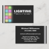 Visitekaartjes van de verlichtingstechnicus (Voorkant / Achterkant)