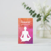 Visitekaartjes van de Yoga- en Meditation Instruct (Staand voorkant)