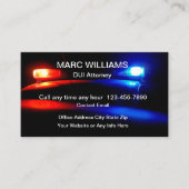 VISITEKAARTJES van DUI Attorney Police Lights (Voorkant)