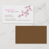 Visitekaartjes van esthetici (Voorkant / Achterkant)