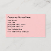 Visitekaartjes van Floral (Achterkant)