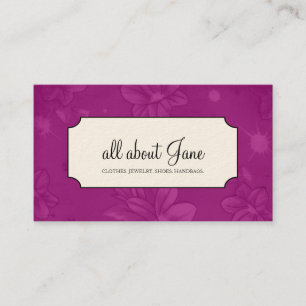 Visitekaartjes van Floral