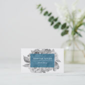  Visitekaartjes van Floral | Cerulean (Staand voorkant)