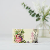 Visitekaartjes van Floral Dress (Staand voorkant)