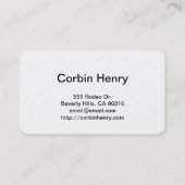 Visitekaartjes van geborsteld koper (Achterkant)