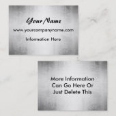 Visitekaartjes van geborsteld staal (Voorkant / Achterkant)