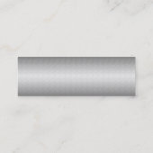 Visitekaartjes van geborsteld zilver (Achterkant)