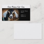 Visitekaartjes van geitenvlees (Voorkant / Achterkant)