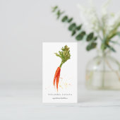 Visitekaartjes van geschilde wortelen (Staand voorkant)