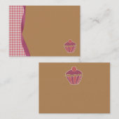Visitekaartjes van Gingham Cupcake (Voorkant / Achterkant)