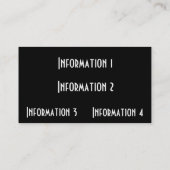 Visitekaartjes van goudmetalen (Achterkant)