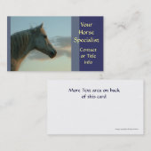 Visitekaartjes van grijze paarden (Voorkant / Achterkant)