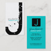 Visitekaartjes van Grunge Monogram (Voorkant / Achterkant)