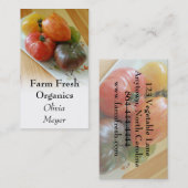 Visitekaartjes van Heirloom Tomaten (Voorkant / Achterkant)