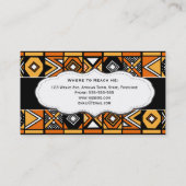 Visitekaartjes van het Afrikaanse Patroon (Achterkant)