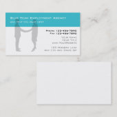 Visitekaartjes van het arbeidsbureau (Voorkant / Achterkant)