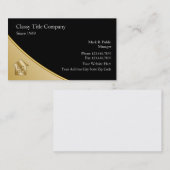 Visitekaartjes van het Bedrijf van de Titel van de (Voorkant / Achterkant)