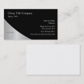 Visitekaartjes van het Bedrijf van de Titel van de (Voorkant / Achterkant)