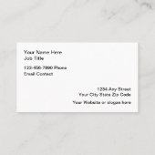 Visitekaartjes van het Classy Hearing Aid Center (Achterkant)