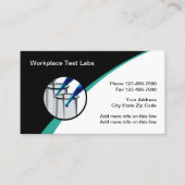 Visitekaartjes van het laboratorium voor het teste (Voorkant)
