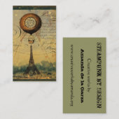 Visitekaartjes van het profiel van de Steampunk Ei (Voorkant / Achterkant)