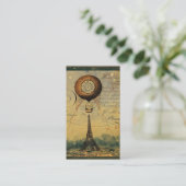 Visitekaartjes van het profiel van de Steampunk Ei (Staand voorkant)