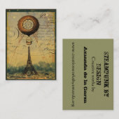 Visitekaartjes van het profiel van de Steampunk Ei (Voorkant / Achterkant)